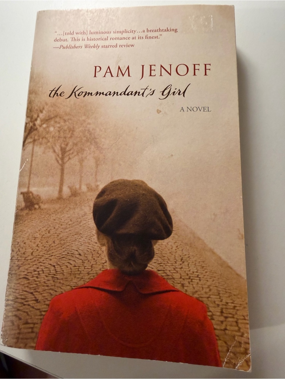 Source Unknown - Pam Jenoff The Kommandant's Girl (Red, Brown, Cream)